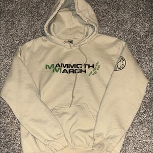 Mammoth March Beige Hoodie